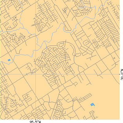 Zip code 77068 close-up map