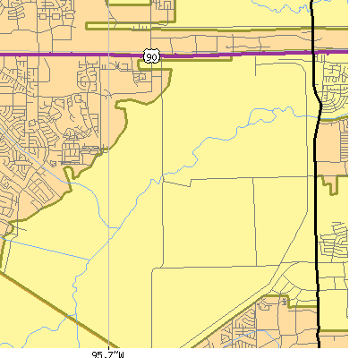 Zip code 77094 close-up map