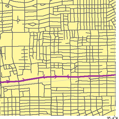Zip code 77098 close-up map