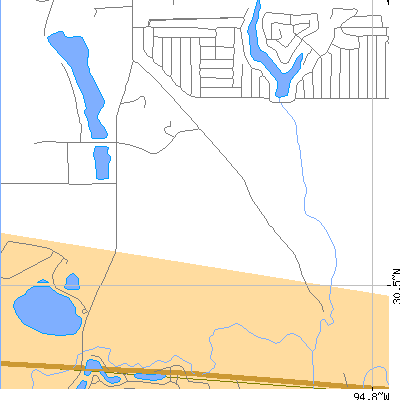Zip code 77326 close-up map