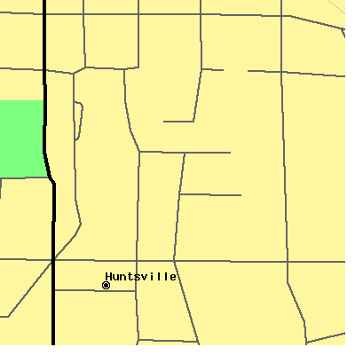 Zip code 77341 close-up map