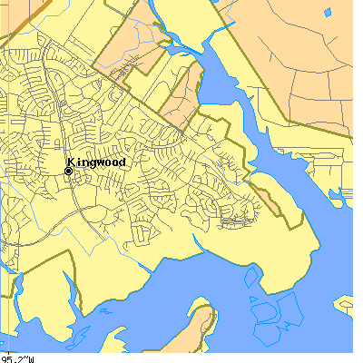 Zip code 77345 close-up map