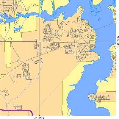 Zip code 77346 close-up map