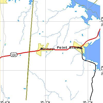 Zip code 77359 close-up map