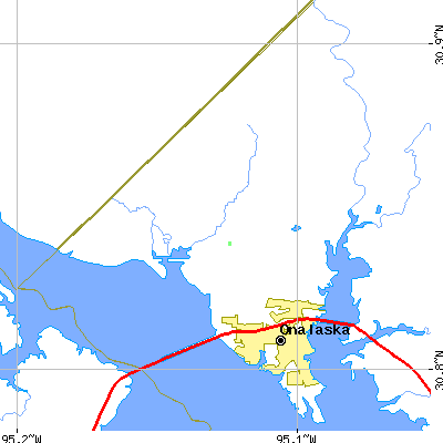 Zip code 77360 close-up map