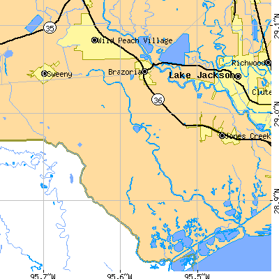 Zip code 77422 close-up map