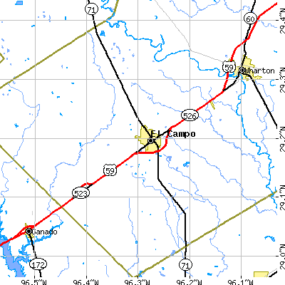 Zip code 77437 close-up map
