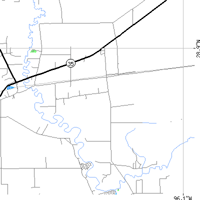 Zip code 77440 close-up map