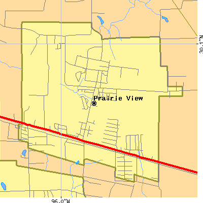 Zip code 77446 close-up map