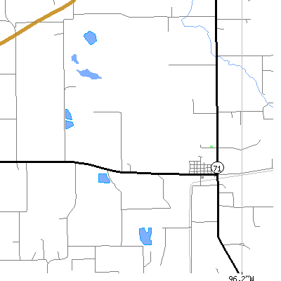 Zip code 77458 close-up map