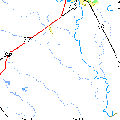 Zip code 77467 close-up map