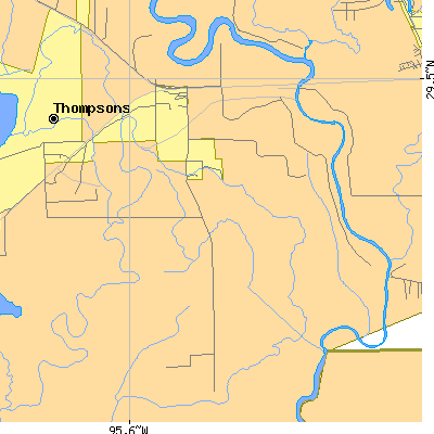 Zip code 77481 close-up map