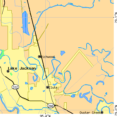 Zip code 77531 close-up map