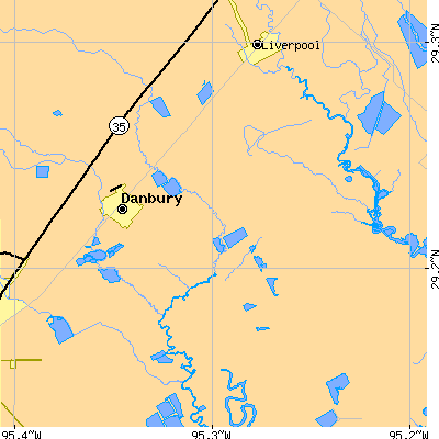 Zip code 77534 close-up map