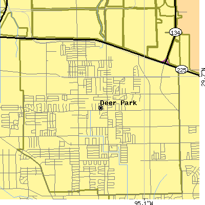 Zip code 77536 close-up map