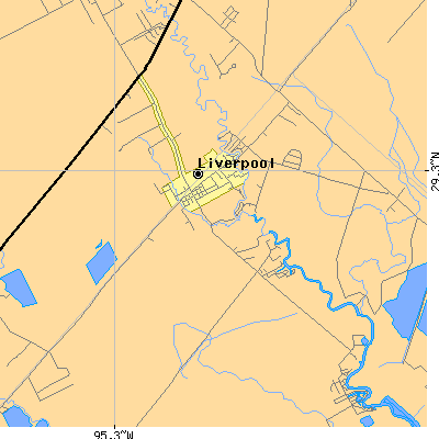 Zip code 77577 close-up map