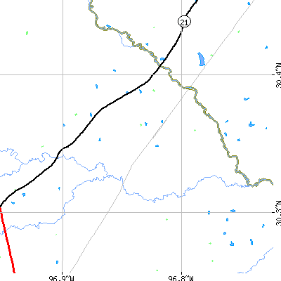 Zip code 77853 close-up map