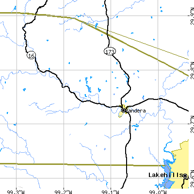 Zip code 78003 close-up map