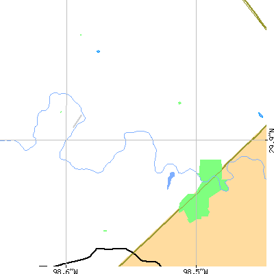 Zip code 78004 close-up map
