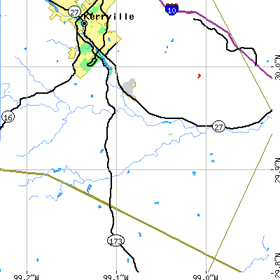 Zip code 78010 close-up map