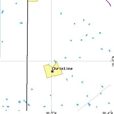 Zip code 78012 close-up map