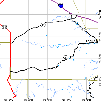 Zip code 78024 close-up map