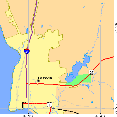 Zip code 78041 close-up map