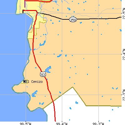 Zip code 78046 close-up map