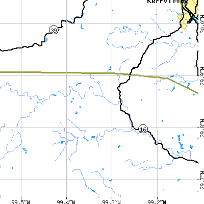 Zip code 78055 close-up map