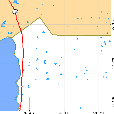Zip code 78067 close-up map
