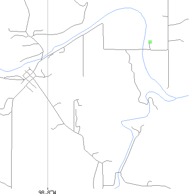Zip code 78074 close-up map