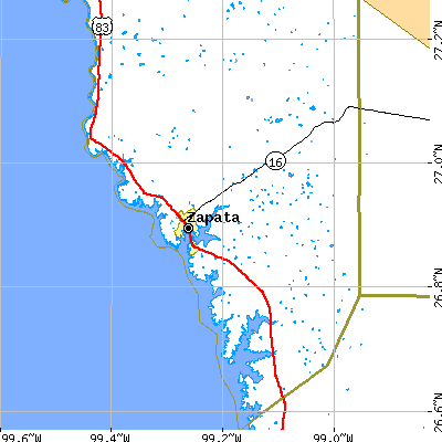 Zip code 78076 close-up map