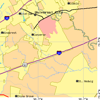 Zip code 78109 close-up map