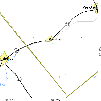 Zip code 78141 close-up map