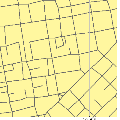 Zip code 94104 close-up map