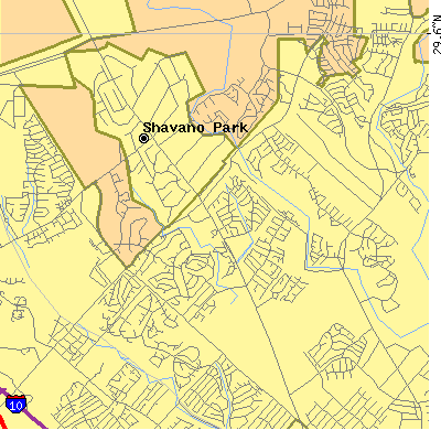 Zip code 78231 close-up map