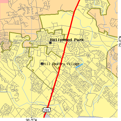 Zip code 78232 close-up map