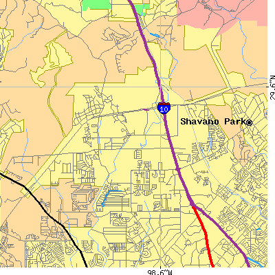 Zip code 78249 close-up map