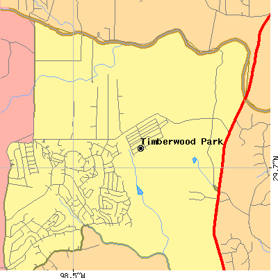 Zip code 78260 close-up map