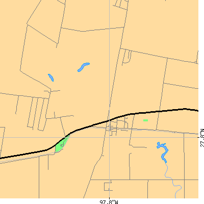 Zip code 78339 close-up map