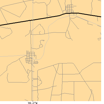 Zip code 78369 close-up map