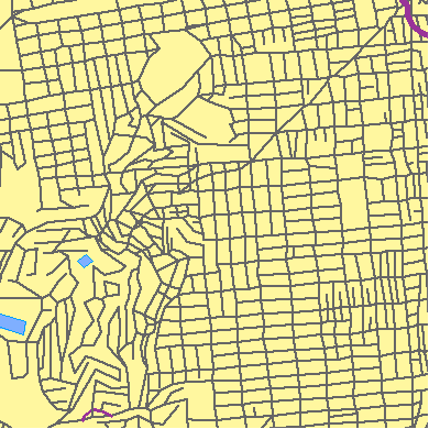 Zip code 94114 close-up map