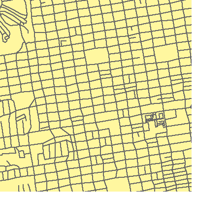 Zip code 94115 close-up map