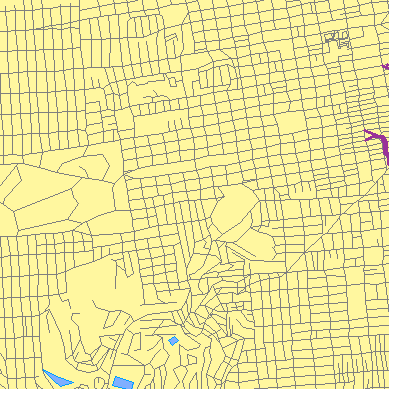 Zip code 94117 close-up map