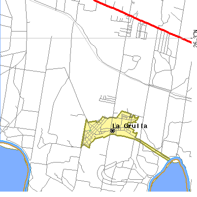 Zip code 78548 close-up map