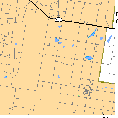 Zip code 78549 close-up map