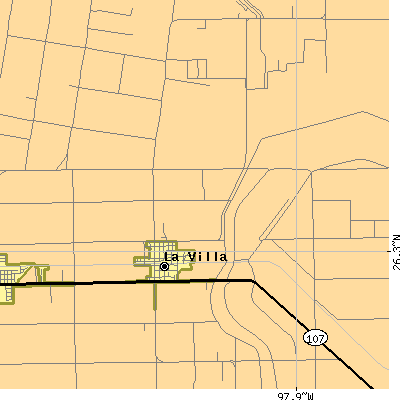 Zip code 78562 close-up map