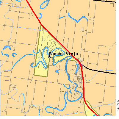 Zip code 78575 close-up map