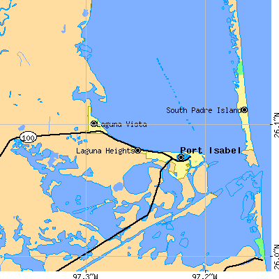 Zip code 78578 close-up map