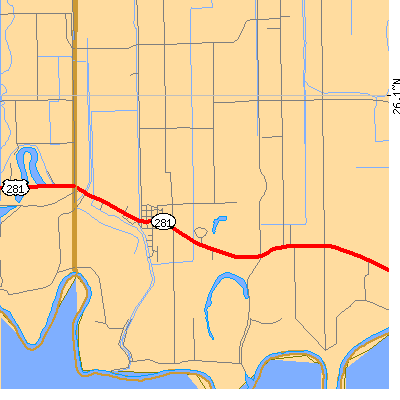 Zip code 78592 close-up map